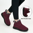 thumbnail image 5 of Ablanczoom Snow Boots Womens with Warm Fuzzy Faux Fur Slip-on Woman Winter Booties Shoes, 5 of 6