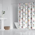 thumbnail image 2 of Rainbow Princess Castle Pattern Shower Curtain 72"x84" ,Bathroom Decorative Shower Curtains Set with 12 Hooks,Modern Waterproof Washable Shower Curtain, 2 of 6