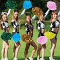 thumbnail image 5 of 1 Set 12Pcs 6 Styles Plastic Cheerleading Pom Poms Cheerleading Hand Flowers for Girls Mixed Color 280~300mm 2pcs/style, 5 of 6