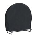 thumbnail image 1 of Firewood Log Rack Cover, Waterproof Outdoor Log Hoop Cover, Dry Wood Pile Rack Storage Tarp Cover Windproof UV Resistant Sun Snow BLACK101.5x61x104, 1 of 4