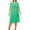 Green, variant on MOA Collection Women's Plus size Stylish Solid Faux Wrap Dress with Deep V-Neck