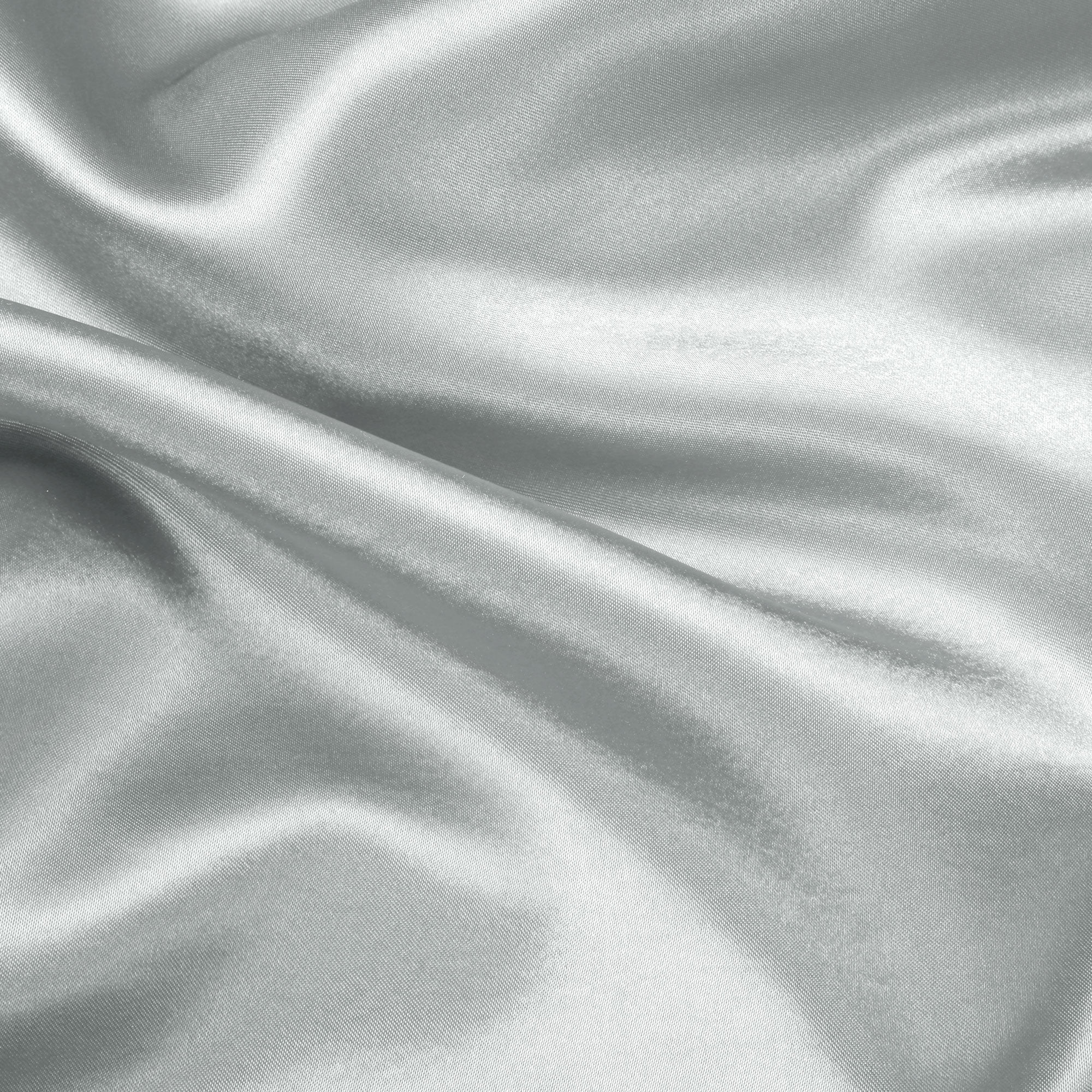 Unique Bargains Satin Ruffle Envelope Closure Pillowcases Set of 2 Silver Grey 20"x26"