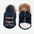 thumbnail image 4 of Ropa para mascotas ropa para perros y gatos otoño e invierno hebilla de cuerno ropa para perros con capucha azul S oso de fresa Electrónica, 4 of 5