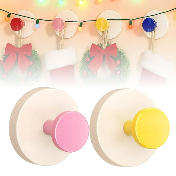 YUNOVA 2 Pack Heavy Duty Suction Cup Hooks, No Drill Clear Wreath Hangers for Glass Door, 11 LBS Vacuum Hooks for Christmas Decorations, Bathroom Shower Towel Hooks, Reusable & Waterproof