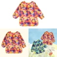 thumbnail image 2 of Ni?os Artista Arte Camisa Bata Para Ni?os Hornear, Comer, Pintar Delantal Amarillo Sunnimix Niños pintando delantales, 2 of 6