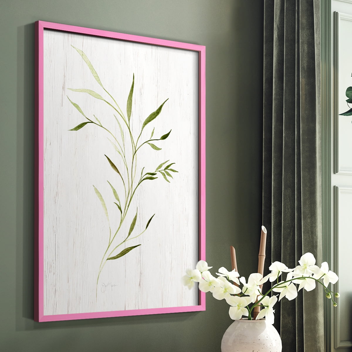 Windblown Leaves II Framed Print - Solid Wood in Single Picture Frame Solid Wood 2 Framed Print