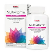 GNC Women's Multivitamin Ultra Mega | Daily Vitamin Supplement | Supports Immune, Brain, Hair, Skin & Nails | Antioxidant Blend | 180 Caplets