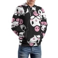 thumbnail image 6 of Kuromi And My Melody Hoodie 3D Print Pullover Hooded Long Sleeve Sweatshirts Tops Blouse with Pocket for Mens Womens, 6 of 8