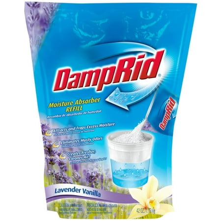 DampRid Moisture Absorber Refill Bag, Lavender Vanilla, 42