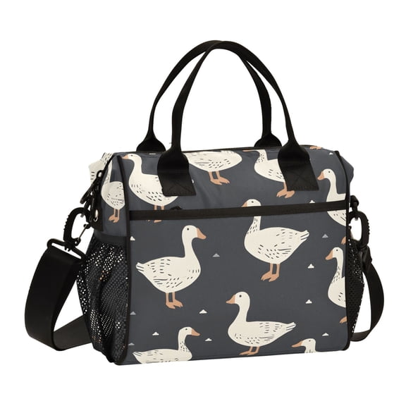 Goose and Duck Lunch Bag Insulated Lunch Box Leakproof Reusable Cooler Tote Adjustable Shoulder Strap for Men Women 9L