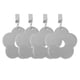 thumbnail image 2 of Clip de metal 4pcs con colgante de gota de múltiples formas de mantel Flor Colcomx Clips para pesas de manteles, 2 of 8