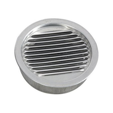 Air Vent 4 in. W x 4 in. L Mill Silver Aluminum Mini Louver