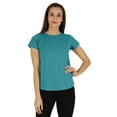 thumbnail image 1 of Inkmeso T-Shirt à Manches Courtes Uni pour Femmes Coupe Régulière Décontractée T-shirts Basiques Doux, 1 of 7