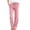 Pink, variant on ZToonmas Solid Knit Straight Pants for Women Drawstring Elastic Waist Loose Full Length Casual Pants with Side Pockets