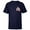 Navy, variant on Disney Villains Alphabet Monogram Aladdin Letter I for Iago - Short Sleeve T-Shirt for Kids - Customized-White