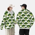 thumbnail image 4 of Lsque Cute Broccoli UPF 50+ Lightweight Sun Protection Men's Women's Long Sleeve Shirt, Hoodie Performance -, 4 of 9