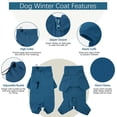thumbnail image 5 of Dog Coat Dog Jackets Polar Fleece Pet Windproof Dog Sweater Pets Apparel Warm Fleece Padded Winter Dogs Coats Puppy Small Medium Large Dog Clothes for Dog, 5 of 9