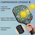 thumbnail image 2 of Pickleball Paddles Set,Pioneer Flower Floral Print Pattern Fiberglass Surface Pickleball Racket Set with 2 Indoor Outdoor Pickleball Balls and Pickleball Bag,Pickle-ball Equipment, 2 of 6