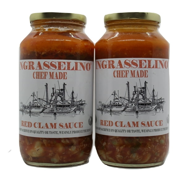 INGRASSELINO Red Clam Sauce (24 oz) 2 Pack