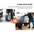 thumbnail image 2 of Heavy-Duty Adjustable Tire Wheel Dolly 330 lb Capacity Tire Lift Tool for Truck Car Vehicle Workshop Garage, 2 of 8