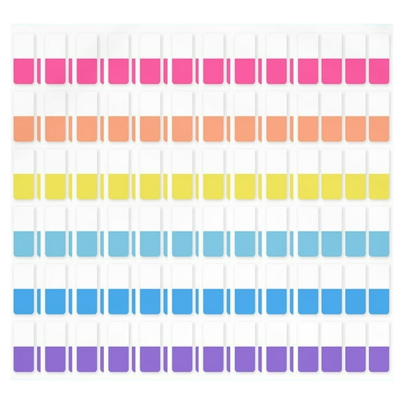 Colorful File Tabs Flags for Notes Sticky Tabs, Indexes Tabs, Book Tabs Writable and Repositionable Page Markers Labels