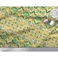 thumbnail image 2 of Soimoi Polyester Crepe Fabric Moroccan Damask Decorative Printed Craft Fabric by The Yard 52 Inch Wide, 2 of 2