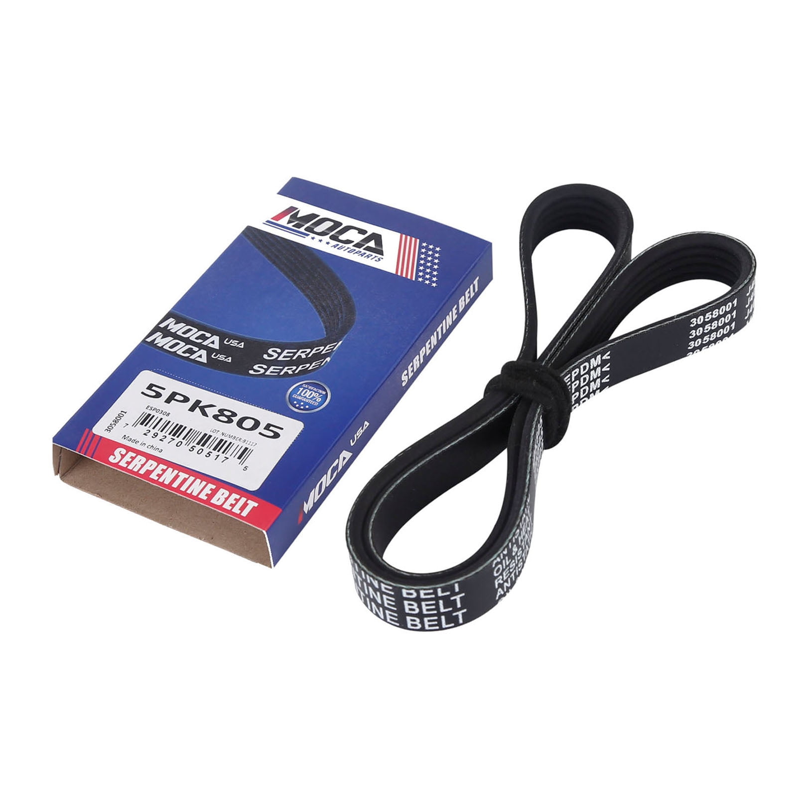 MOCA AUTOPARTS 3Pcs Serpentine Drive Belt Set Fit for 1999-2004 Nissan Frontier & 2000-2004 Nissan Xterra 3.3L