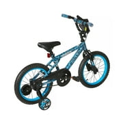 Dynacraft Invader 16-inch Kids BMX Bike by Dynacraft, Blue, Quick Assembly, Training Wheels, Ages 5-7 Years