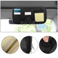 thumbnail image 2 of Coche Sol Visera Organizador PU Cuero con Multi-Bolsillos Cremalleras Negro, 2 of 7