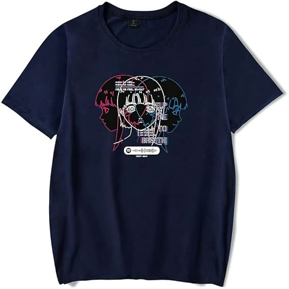THNCLZX New Anime T-Shirt Merch Serial Experiments Lain Casual Short Sleeved T Shirt Unisex Tee