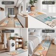 thumbnail image 5 of Orange Boho Abstract and Plant Pattern Kitchen Rugs Sets Of 3,Kitchen Runner Rugs Non Skid Washable,Decorative Kitchen Floor Mats for Kitchen,Sink,Laundry,17"x30"+ 17"x47" + 17"x59", 5 of 6