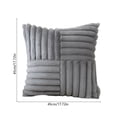thumbnail image 3 of Funda de Cojín con Diseño de Rayas Entrelazadas – Funda Rectangular de Tela Sintética Suave para Sofá, Dormitorio o Silla de Oficina | Funda de Almohada Decorativa con Cremallera Oculta para La Decor, 3 of 6