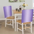 thumbnail image 5 of Ombre Chair Back Covers Set of 6, Violet Purple Gradient Stretch Dining Chair Back Slipcovers Removable Seat Cover for Kitchen Restaurant Hotel Cafe, 5 of 9