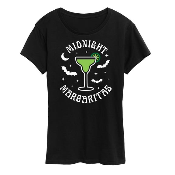 Instant Message - Midnight Margaritas - Witchy - Halloween - Women's Short Sleeve Graphic T-Shirt