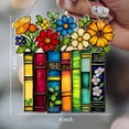 thumbnail image 2 of SITIEDAN Book Ornament Acrylic Stained Glass Suncatcher Ornament, Acrylic Bookish Gifts for Teacher, Librarian, Book Lovers, Reader，Christmas, 2 of 5