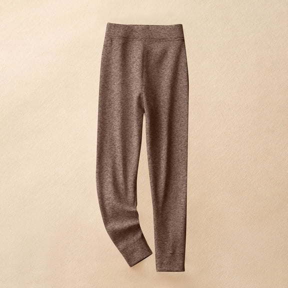 jobturf Girls Leggings Elastic Waist Full Length Basic Joggers Stretchy Footless Fall Winter Warm Fleece Tight Pants 3-15 Years