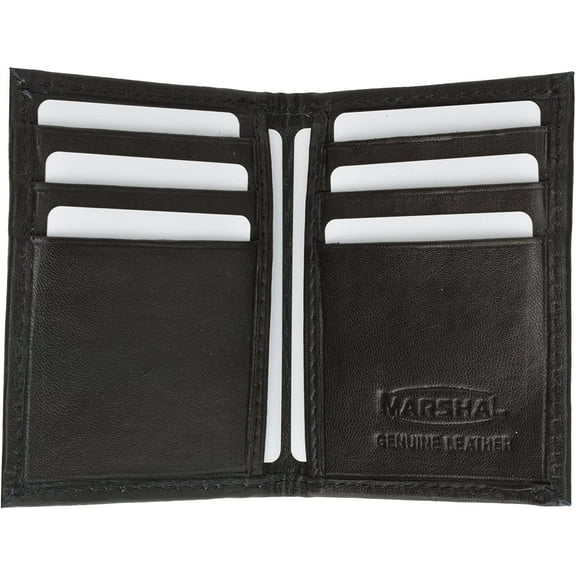 Mens Black Leather"Featherweight" Bifold Wallet 760