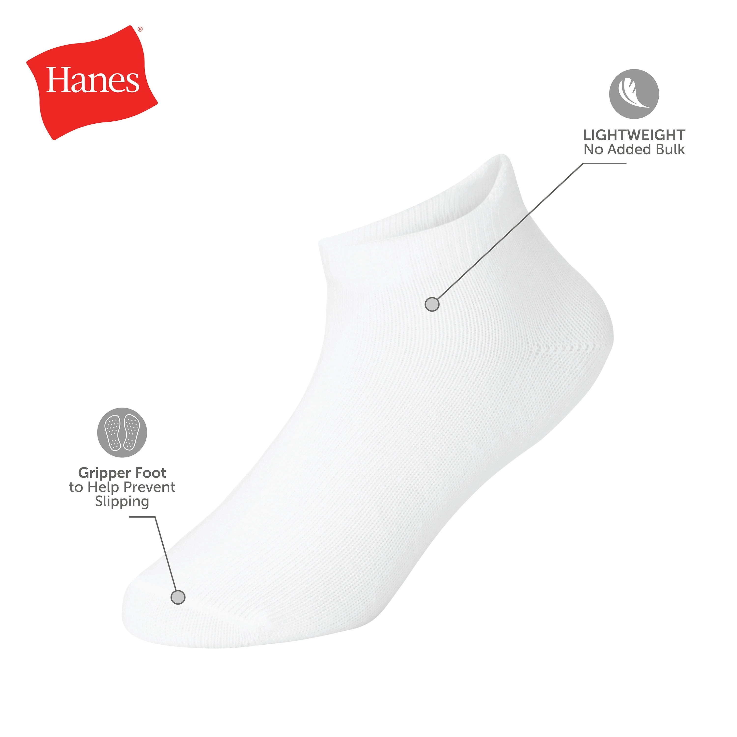 Hanes Girls No-Show Socks Value Pack, 10-Pack, Socks with Heel Shield for Infant and Toddler Girls