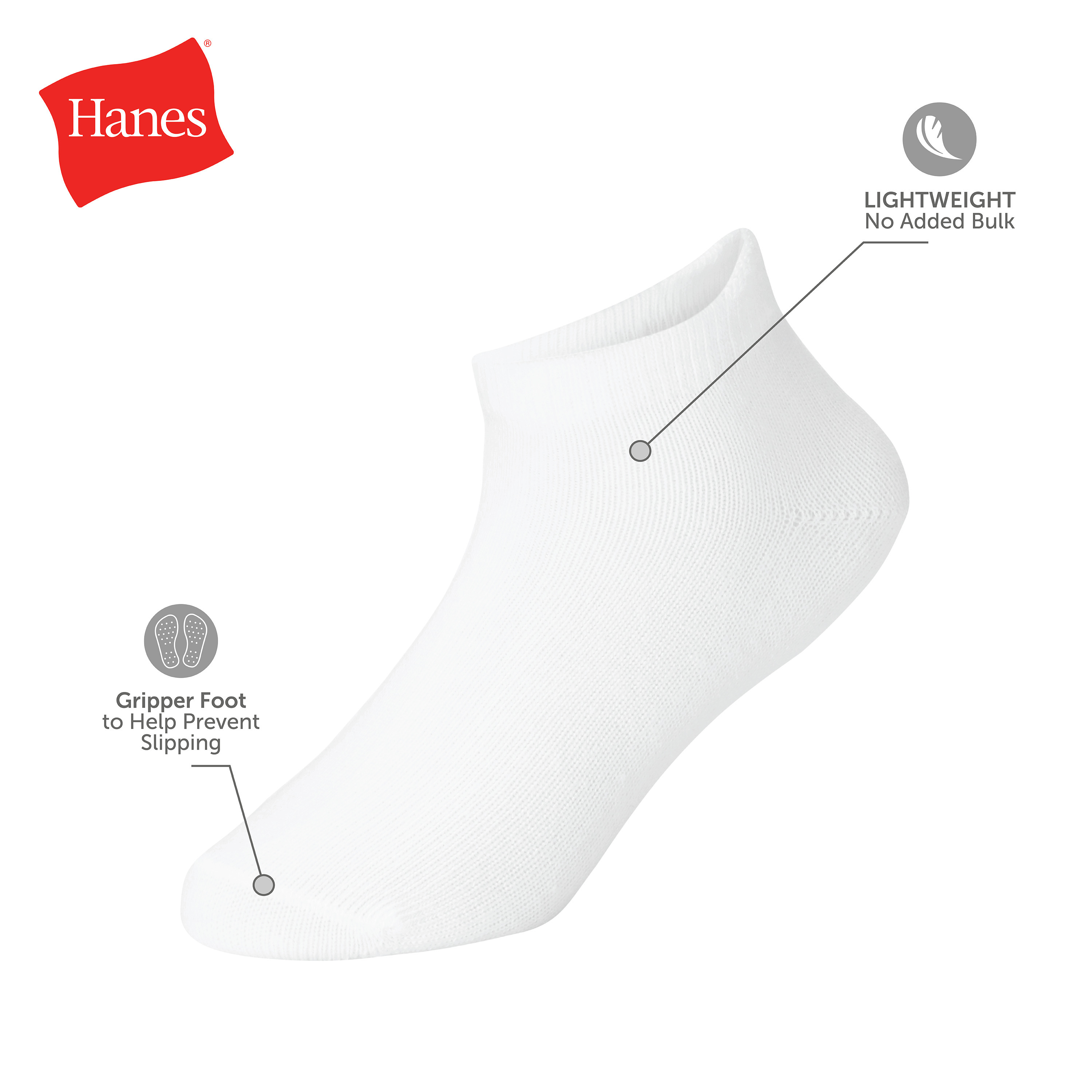 Hanes Girls No-Show Socks 10-Pack with Heel Shield, 4T-5T photo 5