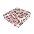 thumbnail image 3 of Horizontal Flannel Blanket Is Light Warm Soft Anti-Pilling Anti-Wrinkle Anti-Allergy And No Hair Loss For Bed And Sofa Camping Travel Leopard Skin Print Style Pink_4, 3 of 8
