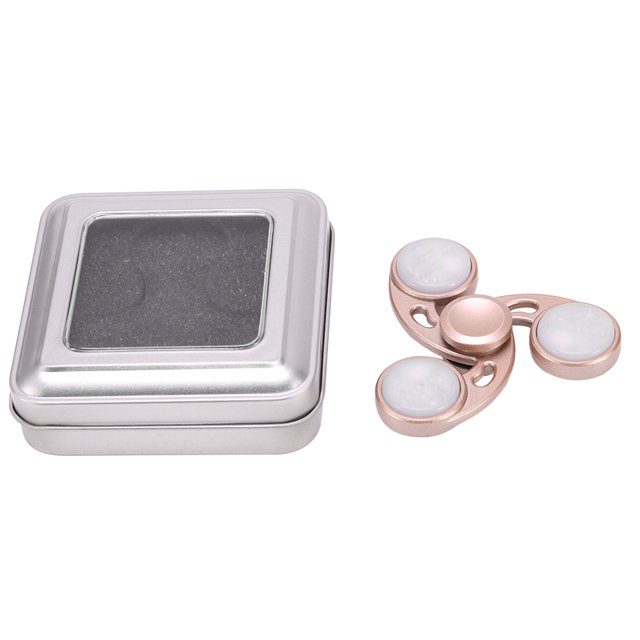 Juguete EDC antiestrés para concentrarse y divertirse, spinner LED con punta de dedo y bolas de acero