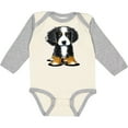 thumbnail image 3 of Inktastic Bernese Mountain Dog Boys or Girls Long Sleeve Baby Bodysuit, 3 of 5