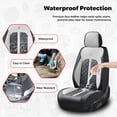 thumbnail image 4 of Egamige Car Seat Covers, Universal Fit, Suitable for Most Cars, Waterproof Leather, Front and Rear Seat Covers, 5-Piece Set, 4 of 10