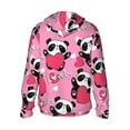 thumbnail image 3 of Sigee Panda Heart Valentine Pink Print UPF50+ Men's Sun Protection Hoodie Shirt SPF UV Shirt Long Sleeve Fishing Outdoor Lightweight, S-3XL, 3 of 9