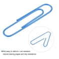 thumbnail image 4 of Uxcell Paper Clips 2 Inch Vinyl Coated with Box for Office Home Blue Count 200, 4 of 6