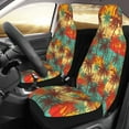 thumbnail image 2 of Honeii Colorful Hawaii Palms Print Car Seat Covers 2 Pieces, Full Set Universal Seat Covers for Cars, Waterproof Auto Seat Protectors, 2 of 7