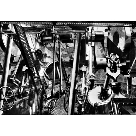 - Steamship Paddle Engines Nthe Paddle Engines Of Isambard Kingdom BrunelS Great Eastern Steamship The Largest In The World At The Time Of Its 1858 Launching The Ship Was Also Propelled By Screw Engines