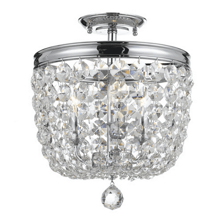 

World of Lighting WL161781 Semi Flush Polished Chrome Steel Huntsville