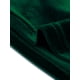 thumbnail image 5 of INSPIRE CHIC Blusa de terciopelo con cuello en V y manga 3/4 para mujer Verde oscuro S, 5 of 5