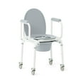 thumbnail image 5 of Medline Aluminum Drop-Arm Bathroom Chair Commode with 4 Locking Casters, 300 lbs. capacity, 5 of 6